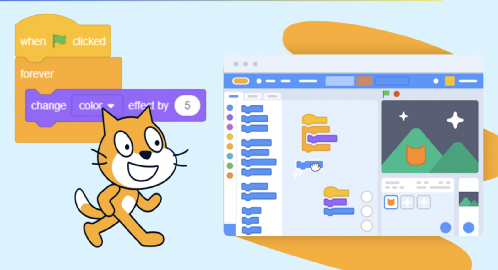 Visual programming blocks